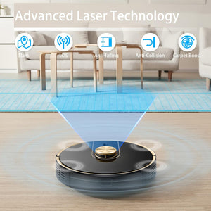 UONI Robot Vacuum Cleaner With Dustbin - 2 in 1 Sweeping and Mopping