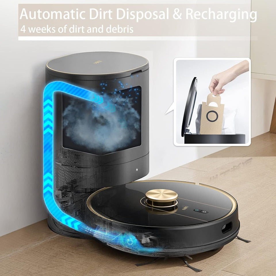 UONI Robot Vacuum Cleaner With Dustbin - 2 in 1 Sweeping and Mopping