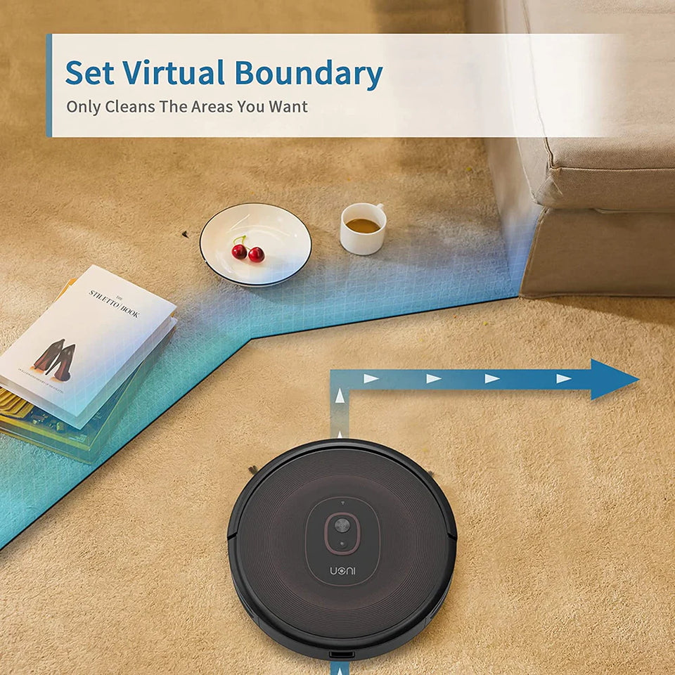 UONI Robot Vacuum Cleaner With Dustbin - 2 in 1 Sweeping and Mopping